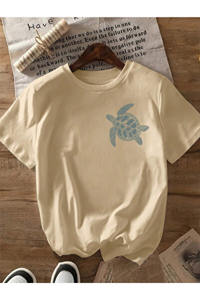 Revasser Unisex Women/Men Caretta Colorful Custom Printed Oversize Cotton Com...