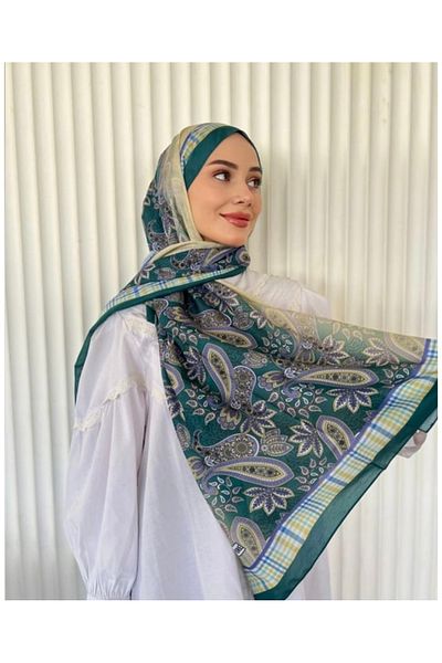 Misa Ethnic Voile Mousse Pattern Shawl