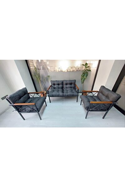 adımshops Balkon-bahçe-kafe Çay Seti Koltuk Oturma Takımı-oturma Grubu Miami