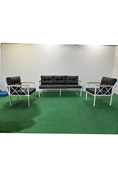 adımshops 3+1+1 Beyazprofil Bahçe,balkon,teras,cafe,çay Seti,oturma Grubu,kol...