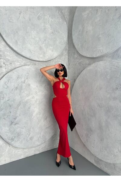 LOVE GO Dress with Chest Detail and Back Zipper Detail