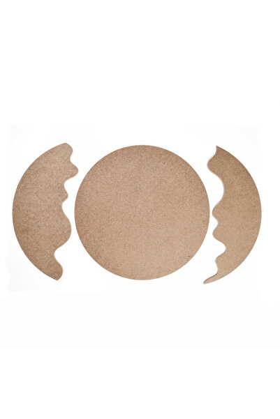 Momenza Ham Mdf Üç Parça 8 Mm 35 Cm Boyanabilir Epoksi Saat Kalıbı