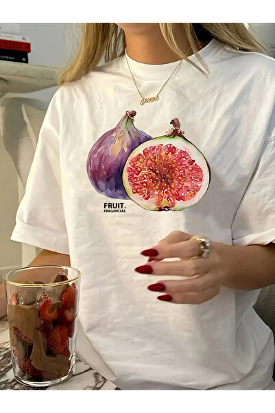 npLStore تي شيرت كبير الحجم مطبوع عليه تين للجنسين