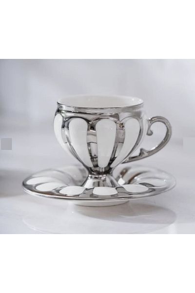 ACAR Karius Silver 6 Coffee Cup Set Hxf-06876