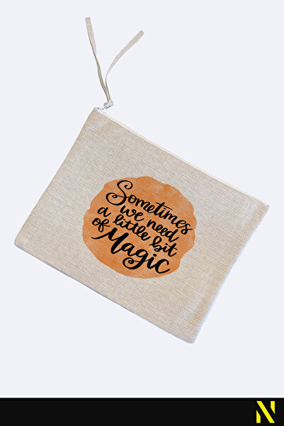 nilizma A Little Bit of Magic Patterned Linen Handbag