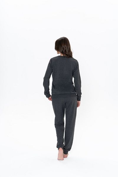 U.S. Polo Assn. U.S. Polo Assn. Women's Rubber Leg Boxed Dowry Pajama Set - Anthracite Melange - Ilc2.20O11C3Q
