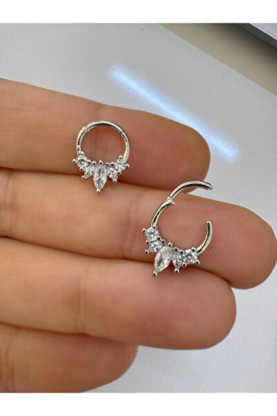 Arescollection 1 ADET CERRAHİ ÇELİK DAİTH SEPTUM UYUMLU HALKA PİERCİNG