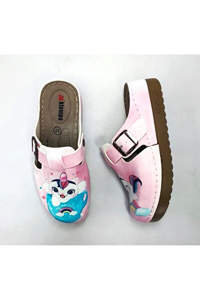 DR KLOMPA Γυναικείες Παντόφλες Dk502 Cat Pink Printed Orthopedic Sabo Slippers