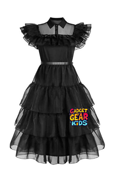 Gadget Gear Wednesday Elbise Kız Çocuk - Wednesday Parti Kostümü