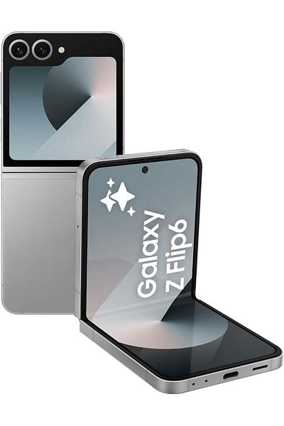 Samsung Galaxy Z Flip6, 12GB RAM, 256GB Storage, Silver Shadow, 50MP Camera, 1 year Seller Warranty