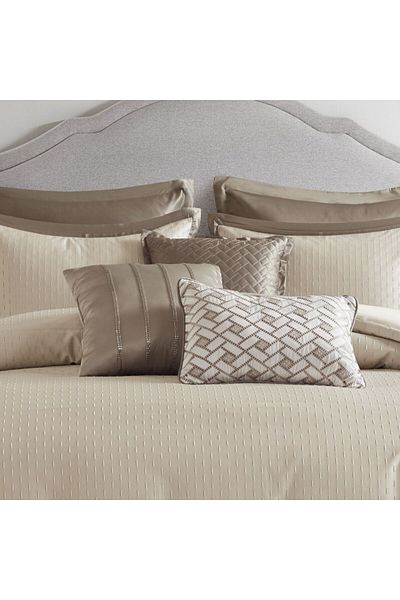 Orange Bed & Bath Galileo Beige | Double Duvet Set 11 Pieces