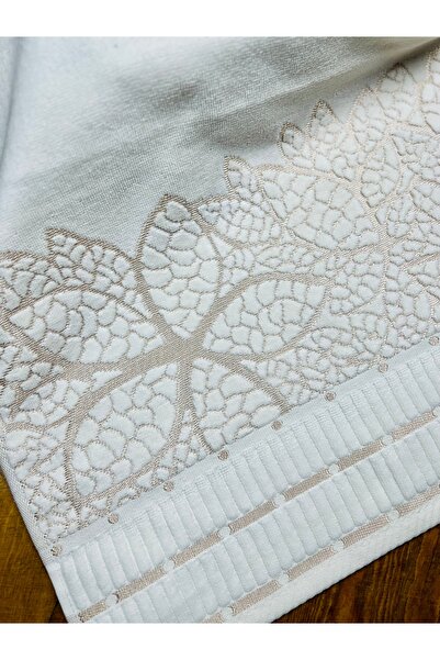 Nurpak 100% Cotton 50X90 cm Leaf Velvet Hand Towel