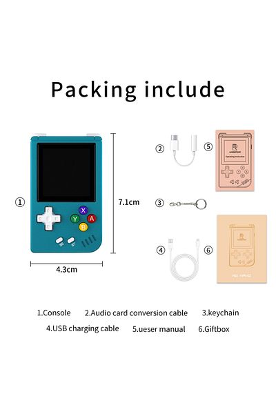 Choice Blue Anbernic Rg Nano Retro Handheld Game Console Portable Game Console Mini Aluminum Alloy With 1.5