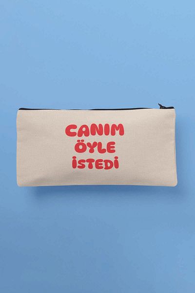 qoeuyl boutique Πορτοφόλι με θήκη για στυλό τσάντα μακιγιάζ με τυπωμένο ύφασμα My Dear So Wanted