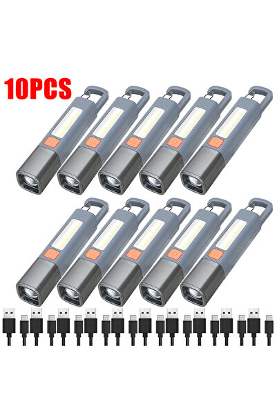 Choice1 10PCS 1-10PCS Super Bright LED Flashlight XPE Torch Light With Hook C...