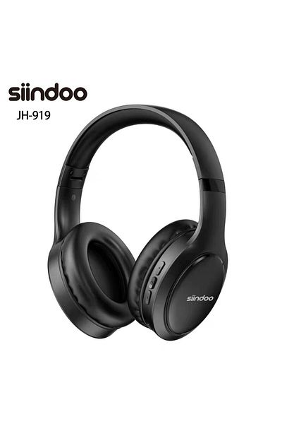 Choice Black Siindoo Jh919 Wireless Bluetooth Headphones Foldable Stereo Earphones Super Bass Noise Reducti