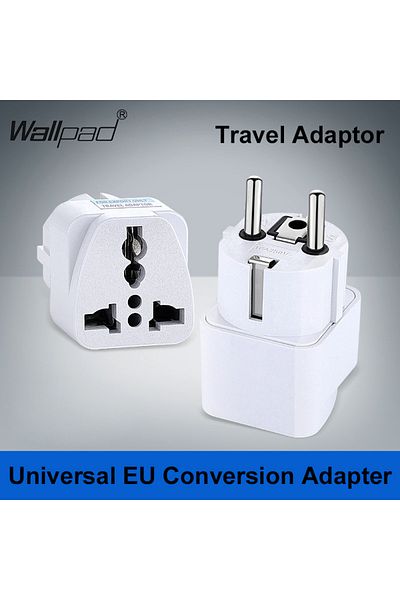 Choice Universal EU Plug Grey Adapter International AU UK US To Euro KR Travel Adaptor Electrical Conver...