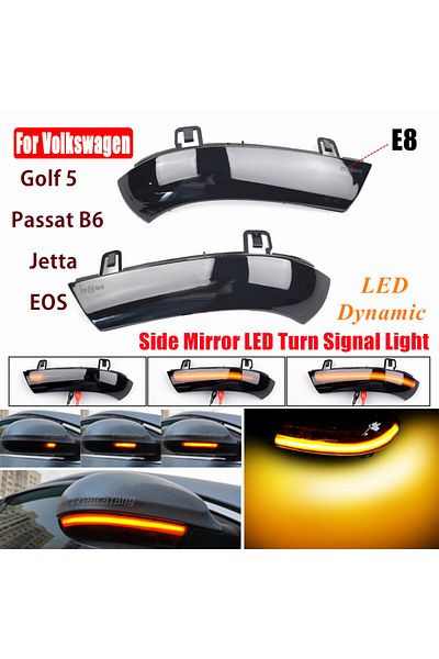 Choice إشارة الانعطاف الديناميكية LED لسيارة فولكس فاجن جولف 5 GTI plus MK5 جيتا باسات B6 B5.5 Variant E...
