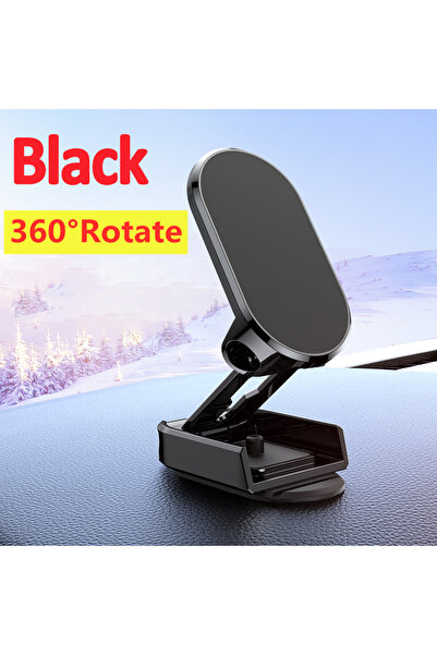Vikefon حامل هاتف مغناطيسي للسيارة أسود الطراز 2 1080 يدعم الهواتف الذكية بنظ...