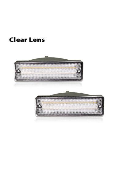 Choice مجموعة مصابيح إشارات الانعطاف الكهرمانية ذات المصد الأمامي للسيارة بعد...