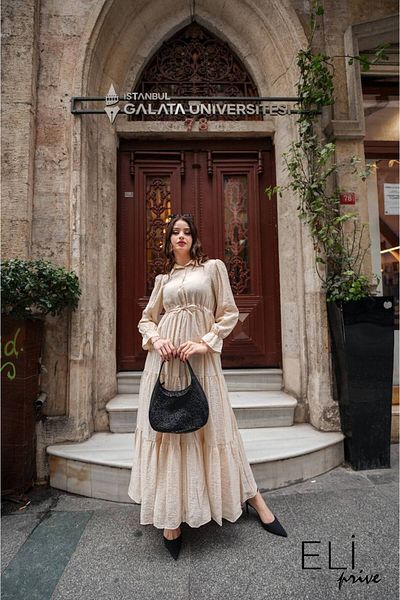 ButikKardelen Φόρεμα Stone Seersucker Diana