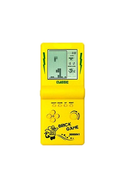 jiansu Yellow New Portable Classic Game Console BRICK GAME Handheld Players Nostalgic Educational Toys Pock