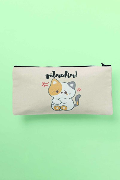 qoeuyl boutique Симпатична косметичка з принтом котика та пенал-гаманець