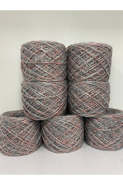 göçer 750 gr 2mm Pulu Moherbuklet Σχεδιασμένο με Γκρι Χρώμα Puppy Mouth