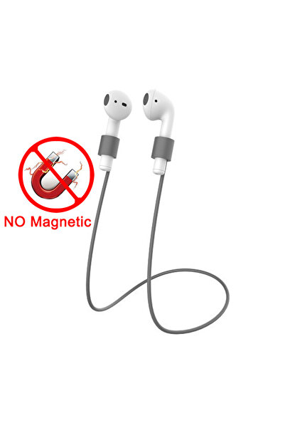 Choice سماعات أذن لاسلكية مزودة بحبل مغناطيسي من السيليكون الناعم باللون الرم...