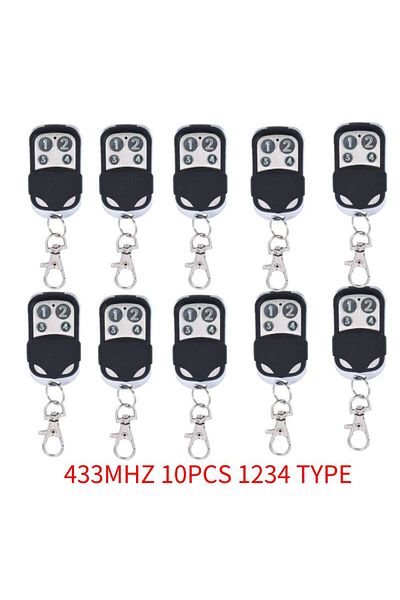 Choice 10PCS 1234 Type GERMA 433MHZ Remote Control 4 Channel Garage Gate Door Opener Remote Control Duplica
