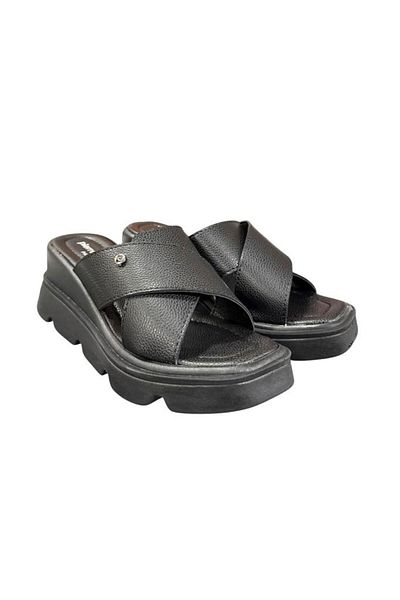Pierre Cardin High Wedge Heel Anatomical Sole Slippers