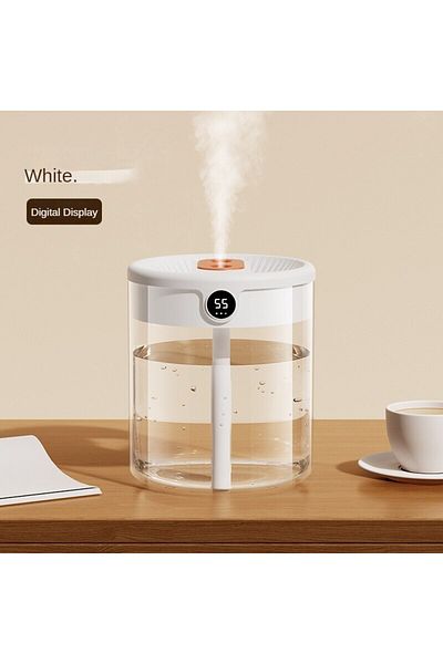 Choice White New 2l Double Spray Humidifier Atomizer Usb Large Capacity Home Mute Bedroom Office Night Ligh
