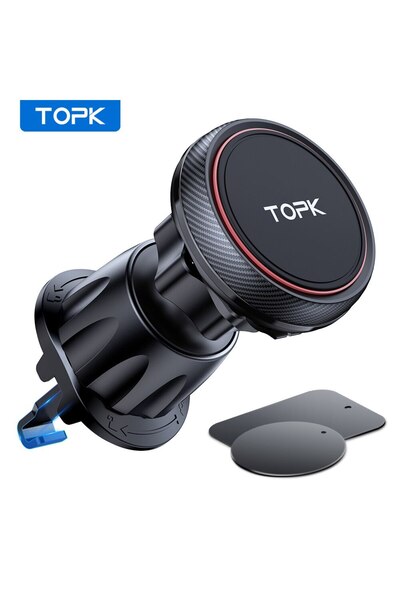 Choice حامل هاتف مغناطيسي للسيارة من TOPK لتركيب الهاتف في فتحة تهوية السيارة...