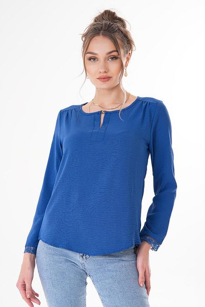 ŞİMAL Women's Sleeve Tip Lace Detailed Blouse 250193   -