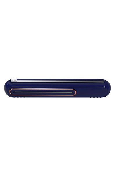 Choice 38-6-5cm Blue Cutter Magnetic Refillable Plastic Wrap Dispenser With Cutter, Tin Aluminum Foil Dispe