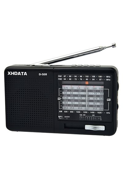 Choice Black Xhdata D-328 Mini Am Fm Sw Radio 12 Band Dsp Bluetooth Mp3 Player Tf Usb Compact Portable Radi