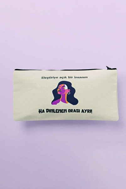 qoeuyl boutique Я людина, відкрита до критики. Смішна сумка для косметики з п...