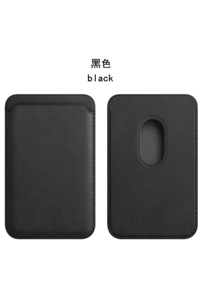 Choice جراب محفظة جلدية سوداء من سلسلة Magsafe مع حامل بطاقات مغناطيسي، متواف...