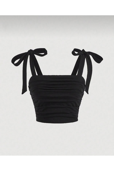 Les Séduisantes c.a. Bluză crop cu fundă