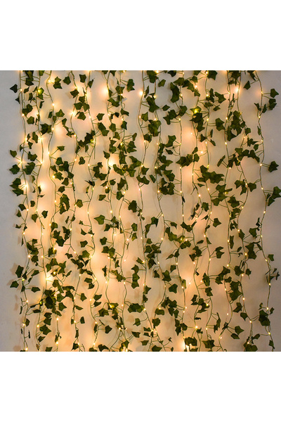 Choice 5M 50LED Ivy Vines 2M-10M سلسلة أضواء أوراق خضراء من نبات اللبلاب الاصطناعي أضواء خيالية لحفلات الزفاف