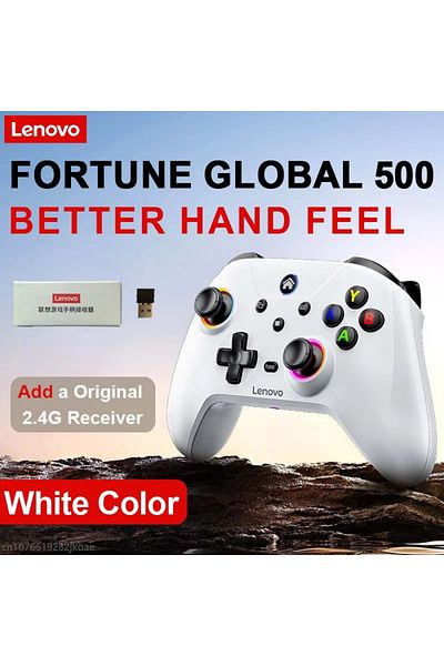 Choice S02 White Receiver Lenovo S02 Controller for Switch Joystick Gamepad Dual Vibration Wireless Bluetoo