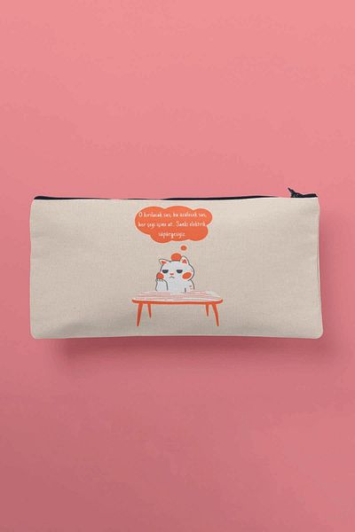 qoeuyl boutique Όπως είμαστε ηλεκτρική σκούπα Αστεία τυπωμένη υφασμάτινη τσάντα μακιγιάζ Πορτοφόλι θήκης στυλό