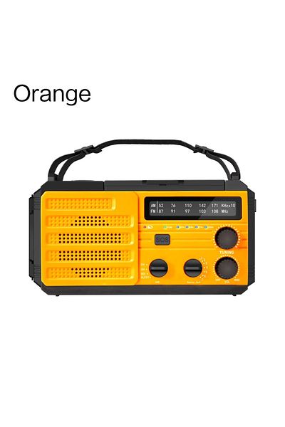 STONEGO Style C Orange Mini Portable Radio Handheld Rechargeable Digital Fm Usb Tf Mp3 Player Stoneg