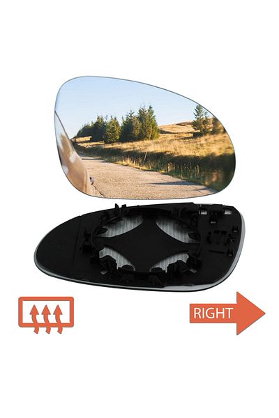 Choice Driver Off Side Wing Door Mirror Glass Heated Right O/S For VW Passat B6 2005-10