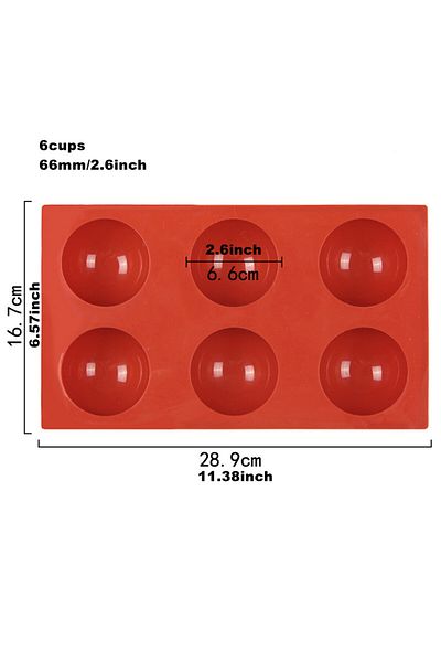 Choice 66mm Diameter Semi Sphere Silicone Chocolate Mold Half Ball Cake Tray Silicon Dome Baking Moulds Pud