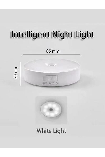 Choice White Led Night Light Smart Human Body Sensor With Digital Sensor Head Magnetic Suction Wireless-use