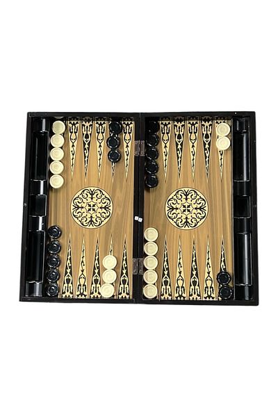 ESER Kilim Motif Plastic Sequined Backgammon Set 25 X 50 cm
