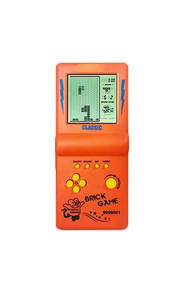jiansu Orange New Portable Classic Game Console BRICK GAME Handheld Players Nostalgic Educational Toys Pock