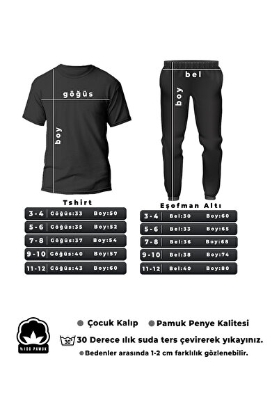 uyguntarz Kinder-Trainingsanzug-Set mit Herzmuster