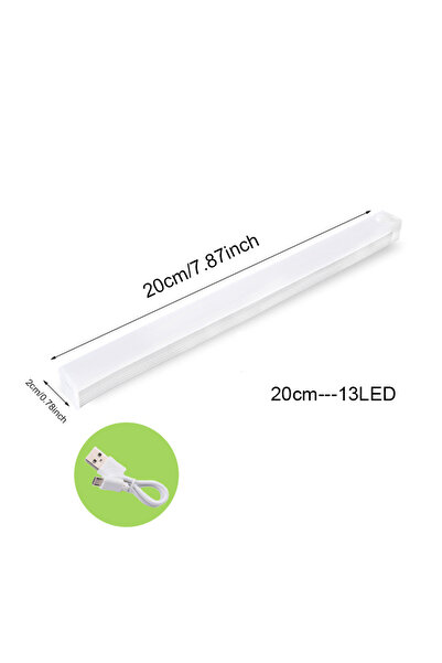 Choice 20 سم - 13 مصباح LED أبيض لاسلكي ليلي مزود بمستشعر حركة مصباح ليلي للخزانة للمطبخ وغرفة النوم